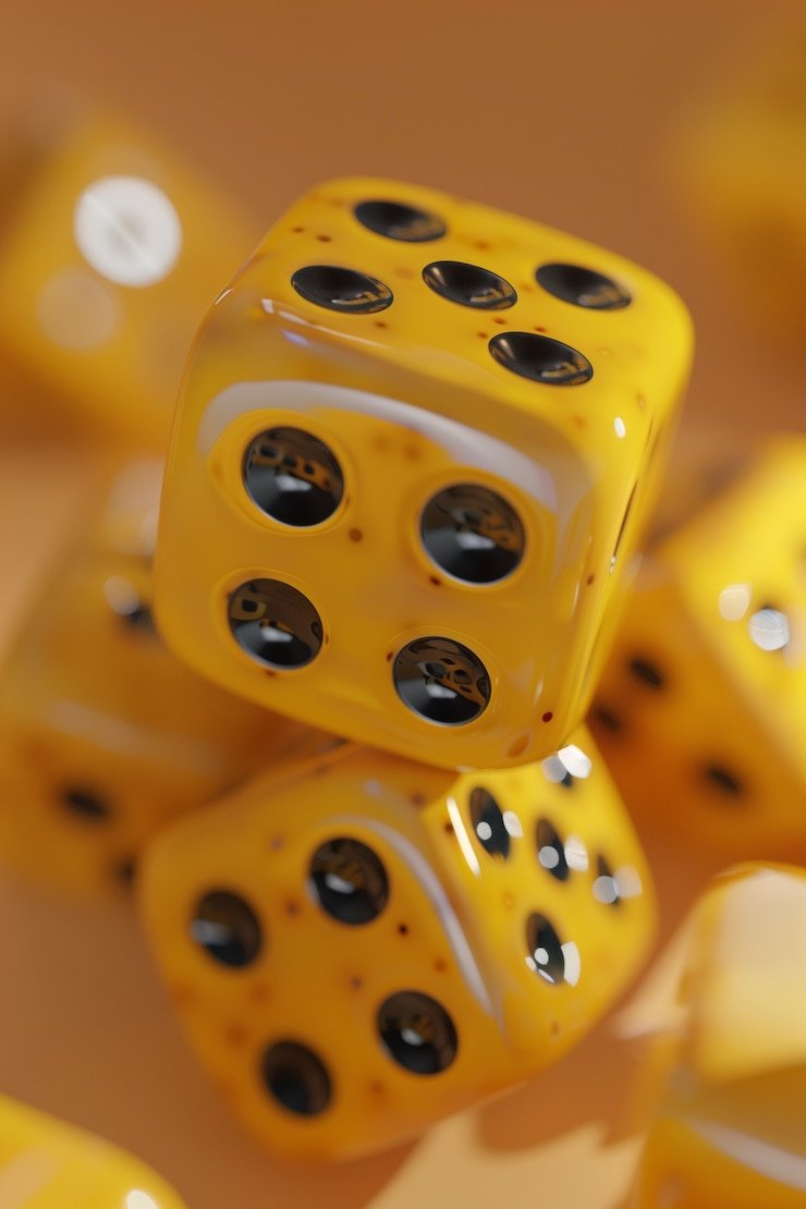 Antarmuka permainan Super Sic Bo live dealer di vwslot dengan tiga dadu transparan